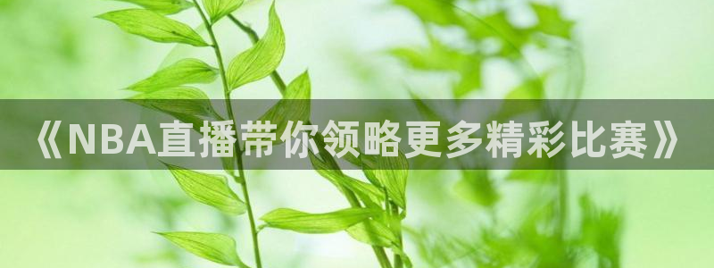 《NBA直播带你领略更多精彩比赛》